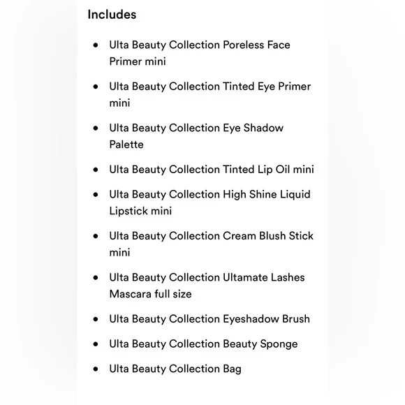 New! ✨ Ulta Beauty 10 pc makeup bag, orange - Picture 2 of 3